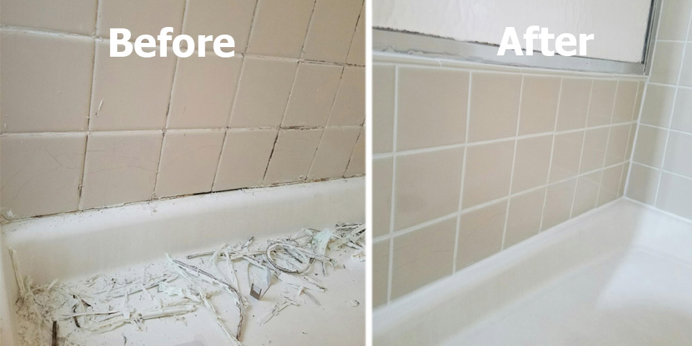 Mclean Va Regrouting And Recaulking, How To Re Caulk Tile Shower Floor