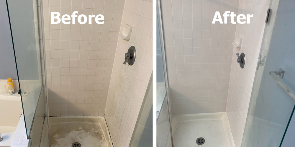 shower pan restoration in Fairfax VA